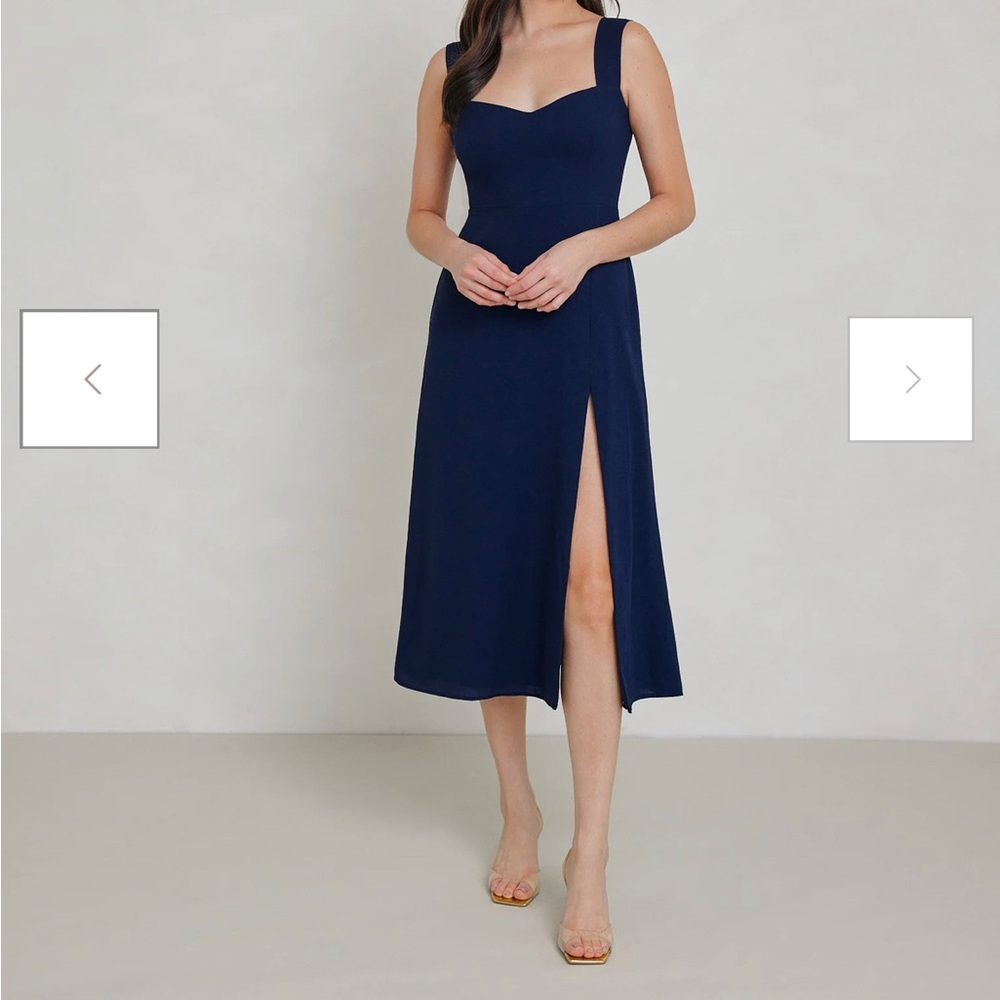 Park & Fifth Navy Hastings Dress Large